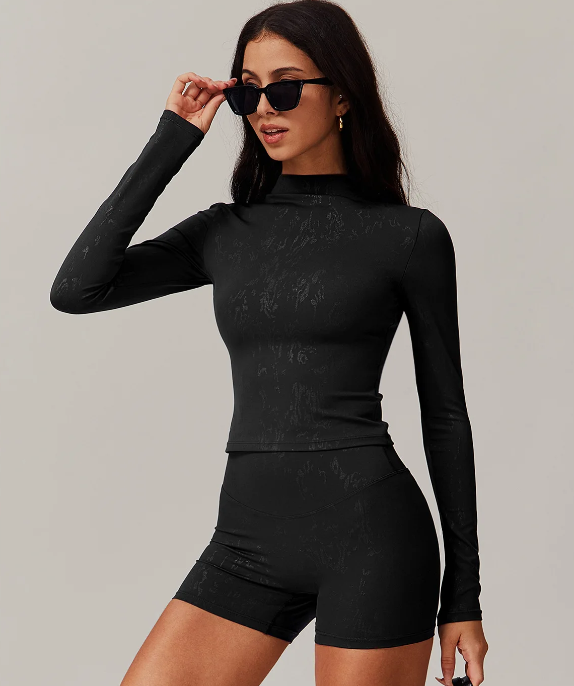 Solène Set – Long Sleeve + Shorts